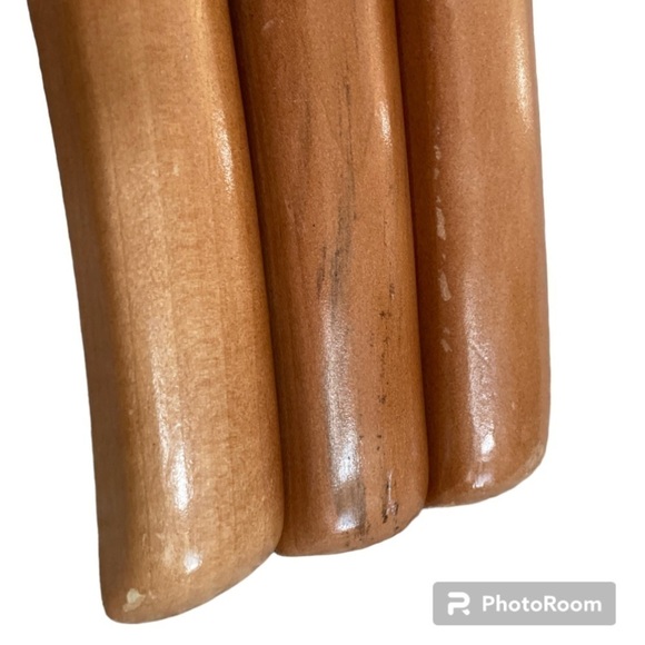 3-PC HIGH QUALITY 12” WOODEN HANGARS - Picture 3 of 3